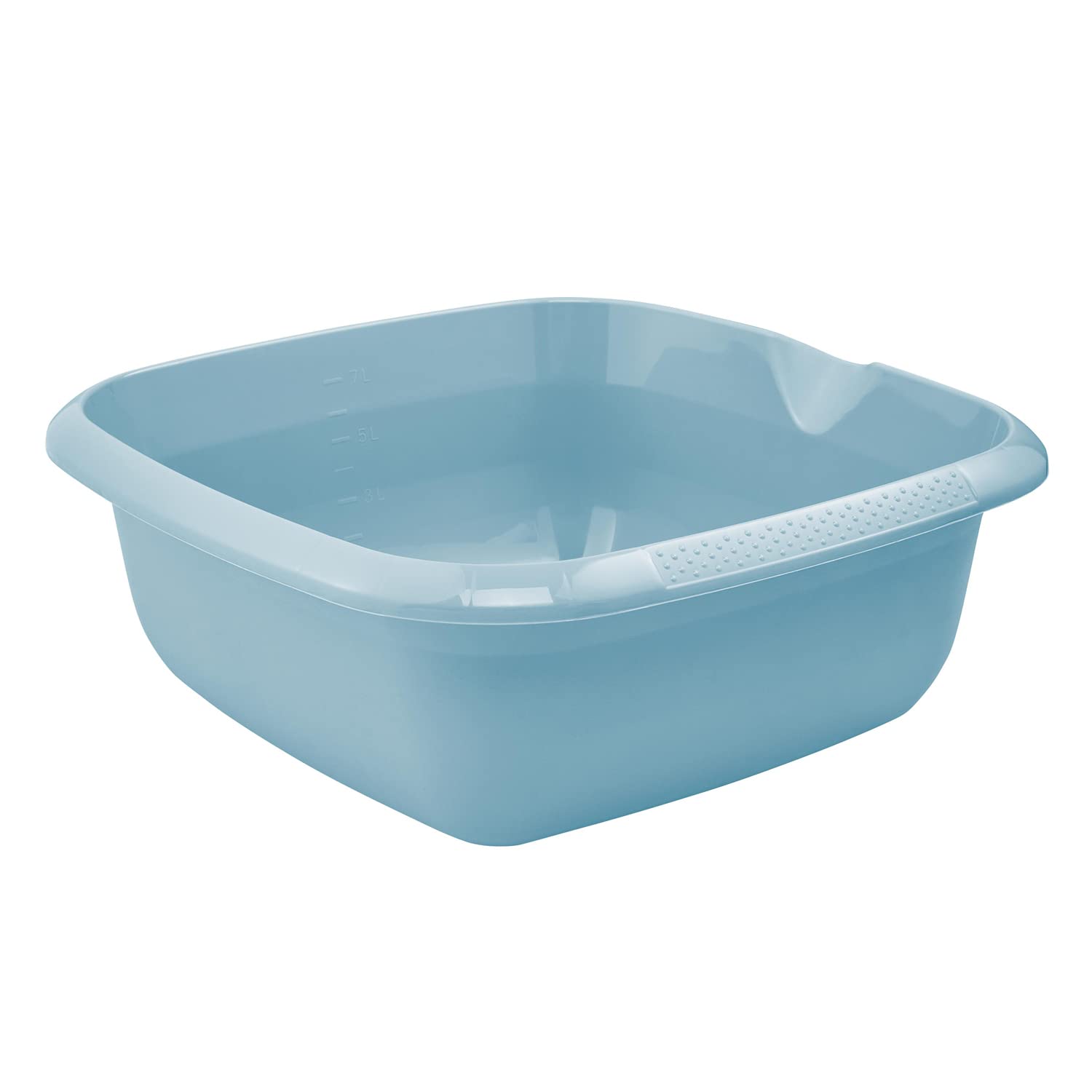 keeeper Barreño universal con pico de vertido, Cuadrado, 8 L, 34 x 34 cm, Björk, Azul Nordic