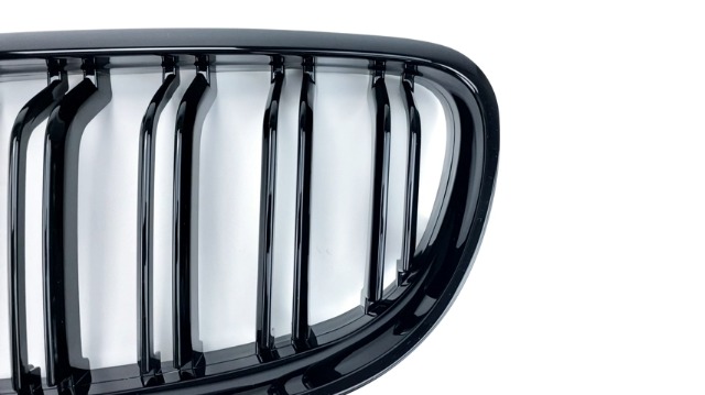 FÜR DEN BMW 3ER E90 E91 BIS 08 KÜHLERGRILL NIEREN DOPPELSTEG GLANZ