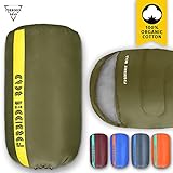 Forbidden Road Lightweight Mummy / Envelope Sleeping Bag with Free Carrying Bag Portable for Camping 3 Season 15 ℃ / 60 Degree F - Great for Hiking, Back Packing, Travelling, Red Green Blue Orange 190