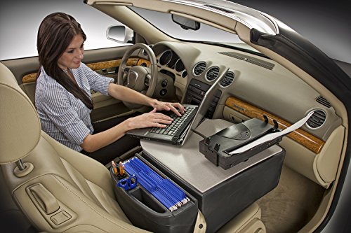 Image of AutoExec Roadmaster Car Desk for Your Vehicle Workstation and Mobile Office, with Printer Stand