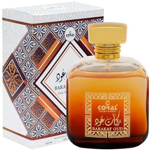 Image of Coral Barakat Oud Unisex Perfume 100ml | Oud Musky Long-Lasting EDP