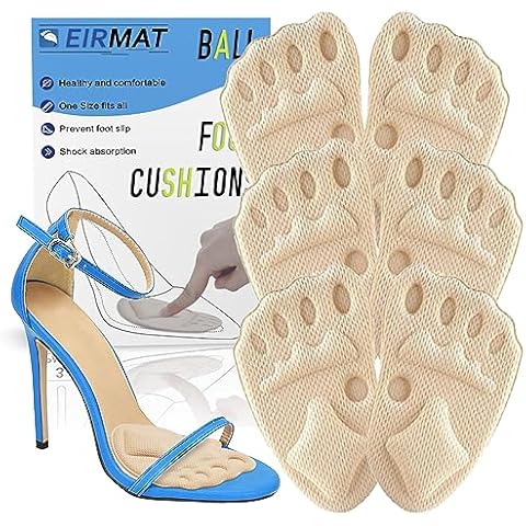 Metatarsal Pads Women, Ball of Foot Cushions for Women, High Heel Comfort Pads, Heel Cushion for High Heels Anti Slip Foot Pads for Balls of Feet for Pain Relief, Shoe Pads for High Heels,3 Pairs Cover