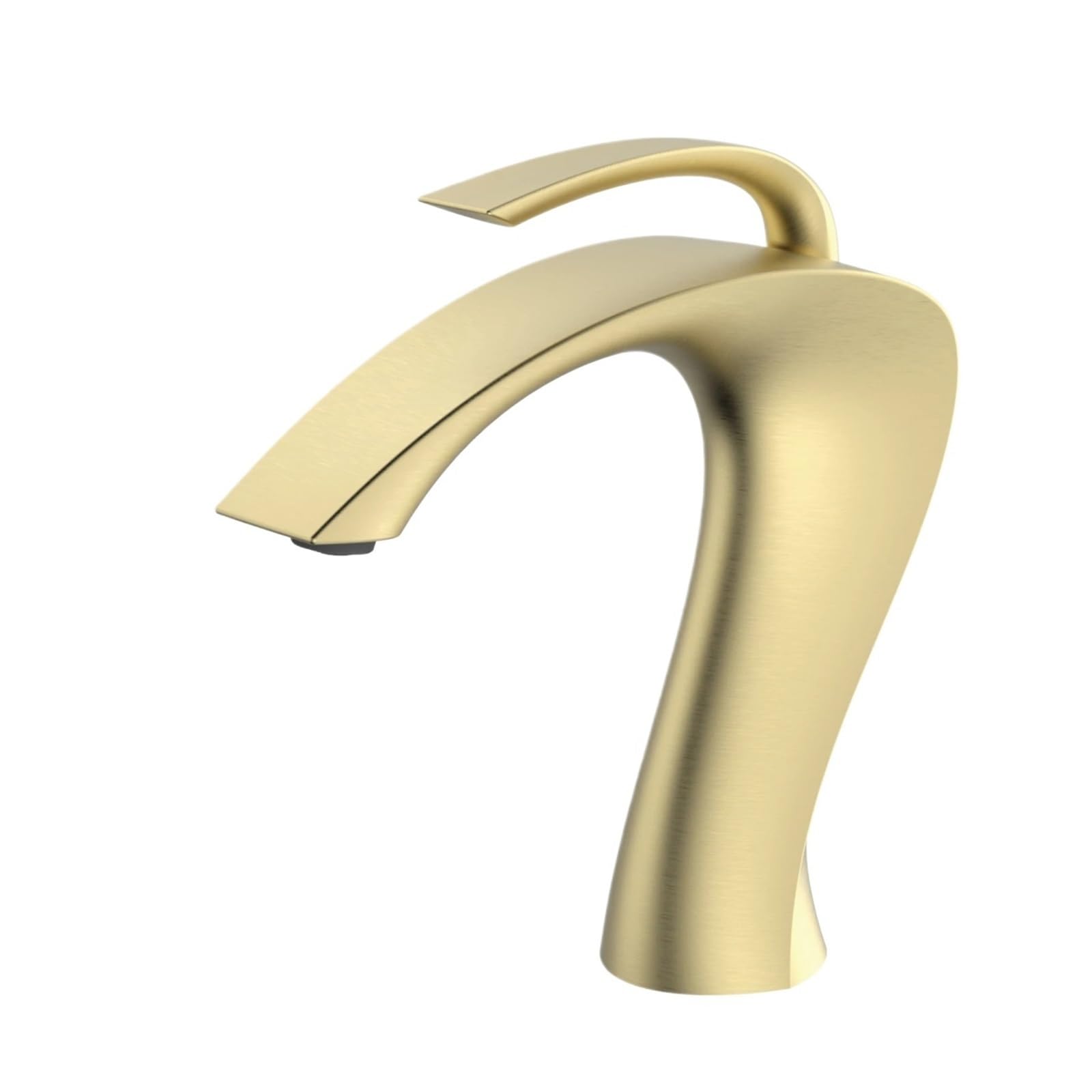 Laighjenbcf Brushed Gold Faucet，Gun Grey Luxury Brass Bathroom Vanity