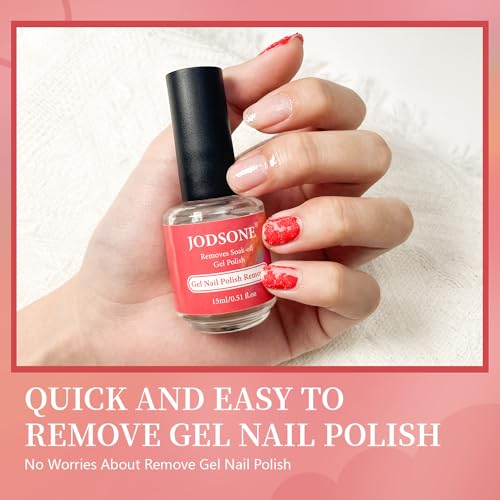 Image of JODSONE 15ML Gel Nail Polish Remover No Need Soaking or Wrapping Gel Remover for Nails 3-5 Minutes Easy And Quick
