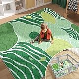Jinrobabes Baby Play Mats for Floor, Anti-Slip Extra Large Playpen Mat 180x200cm, Thicken Padded Playmat for Babies & Toddlers