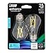 Feit Electric Enhance A15 E26 (Medium) Filament LED Bulb Daylight 25 Watt Equivalence 2 pk - Case of: 1