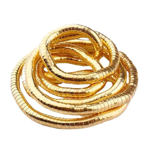 Genérico Collar Flexible, Collar Serpiente Flexible Oro Mujer, Joyería Flexible Multiusos, Bendable Necklace