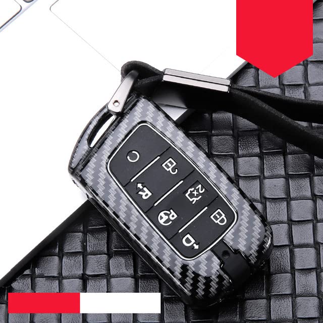 Car Key Case - Zinc alloy+silica 𝖦е| Full Cover Car Key Protect Case Shell For Changan CS75 PLUS CS85 COUPE CS95 2017-2019 Accessories (E-carbon black)