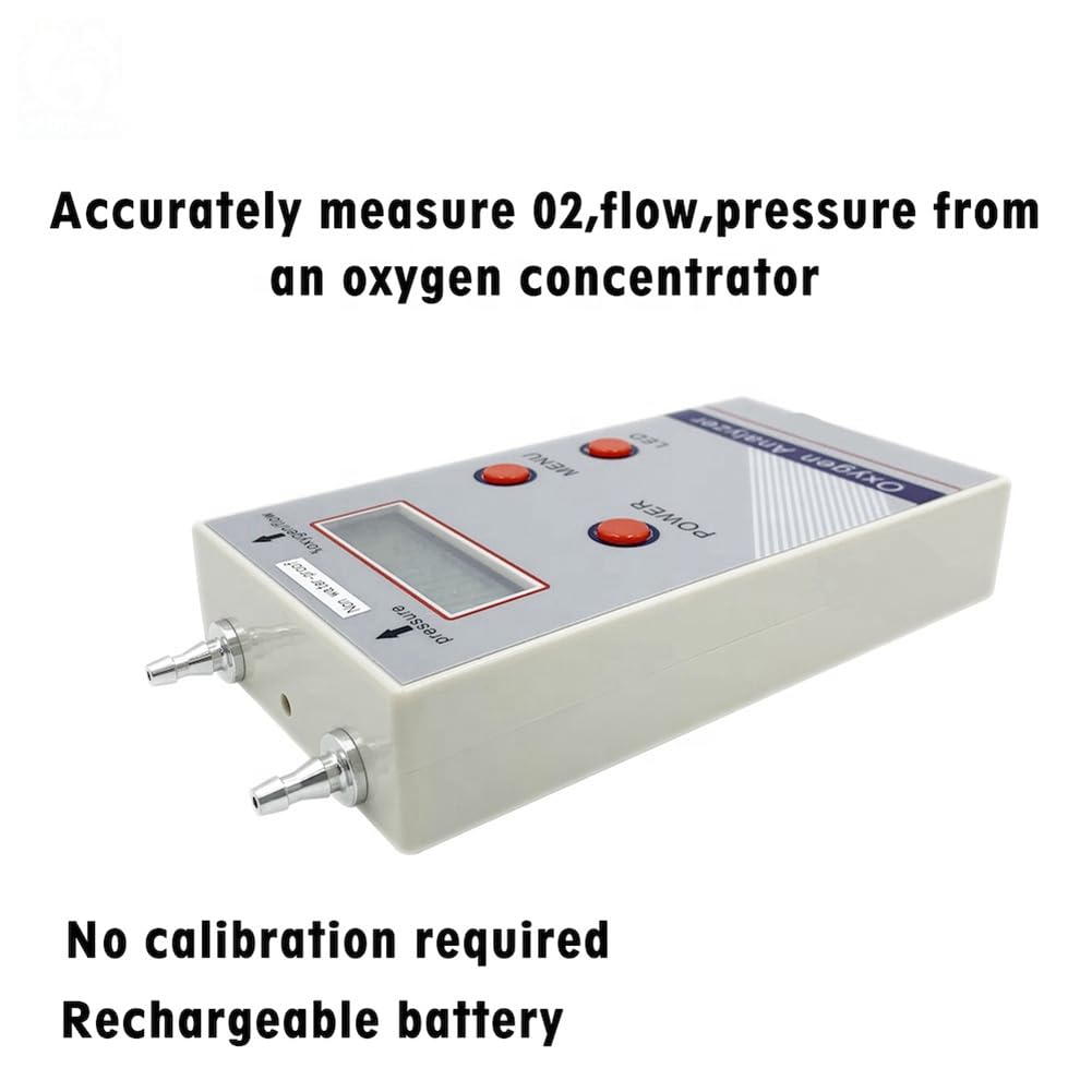 Analizador de Oxígeno Portátil Profesional, Medidor de Concentración de Oxígeno O2, Detector de Flujo y Presión, Detector de Gas.