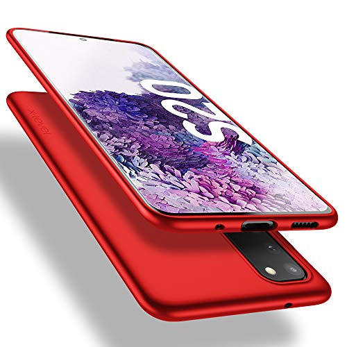 X-level Funda para Samsung Galaxy S20, Carcasa Samsung S20 5G Suave TPU Gel Silicona Ultra Fina Anti-Arañazos y Protección a Bordes Funda Phone Case para Samsung Galaxy S20 / S20 5G - Rojo