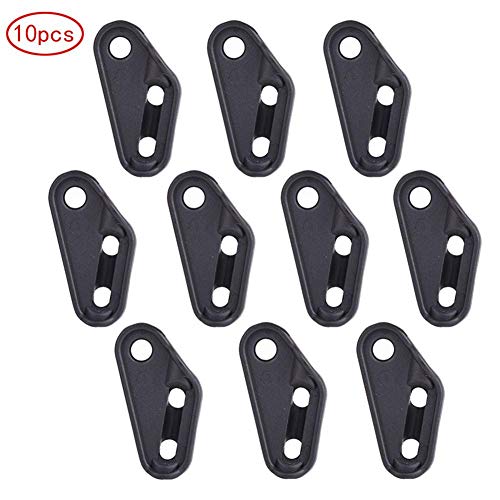 Hebillas de cuerda de viento de carpa de nudo rápido de plástico de nylon de 10 piezas