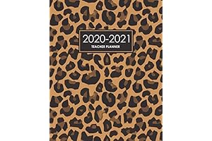 Teacher Lesson Planner 2020-2021: Lesson Plan Book and Teacher Organizer | Brown Leopard Print