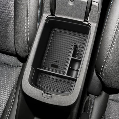 EDBETOS Center Console Organizer Tray Compatible with 2024 2025 2026 Chevy Trax Accessories LS 1RS LT 2RS ACTIV Interior Secondary Armrest Storage Box Insert Tray ABS Material