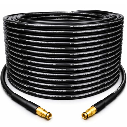 Manguera universal de limpieza de tuberías para Kärcher K2 K3 K4 K5 K6 K7 HD HDS, manguera de alta presión de 60 °C, manguera de alta presión, manguera de repuesto de alta presión