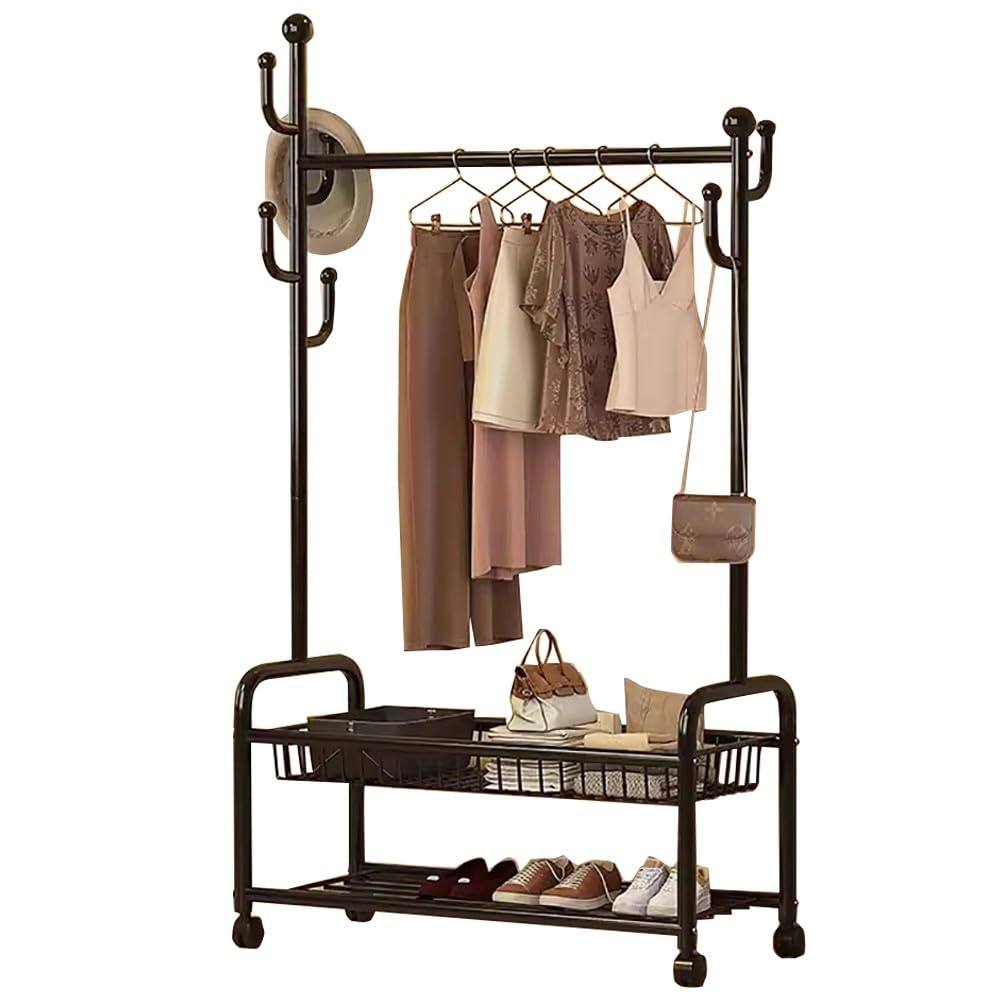 Porte-manteau moderne meuble chaussures gain de place pour couloir et dressing moderne