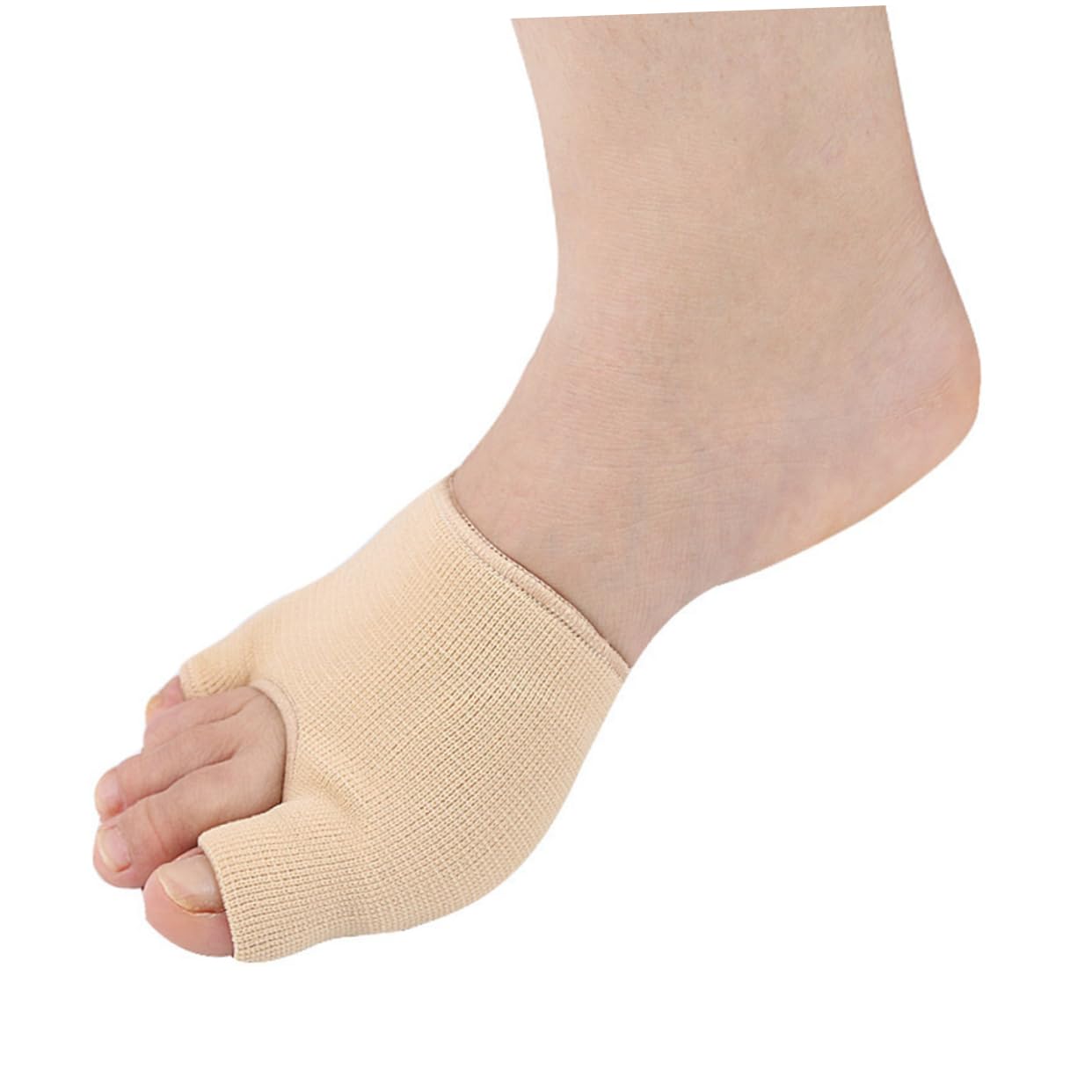 Ipetboom 1Pair Thickened Thumb Socks Thumb Bunion Protector Sleeves S Apricot Color Separator for Foot Relief