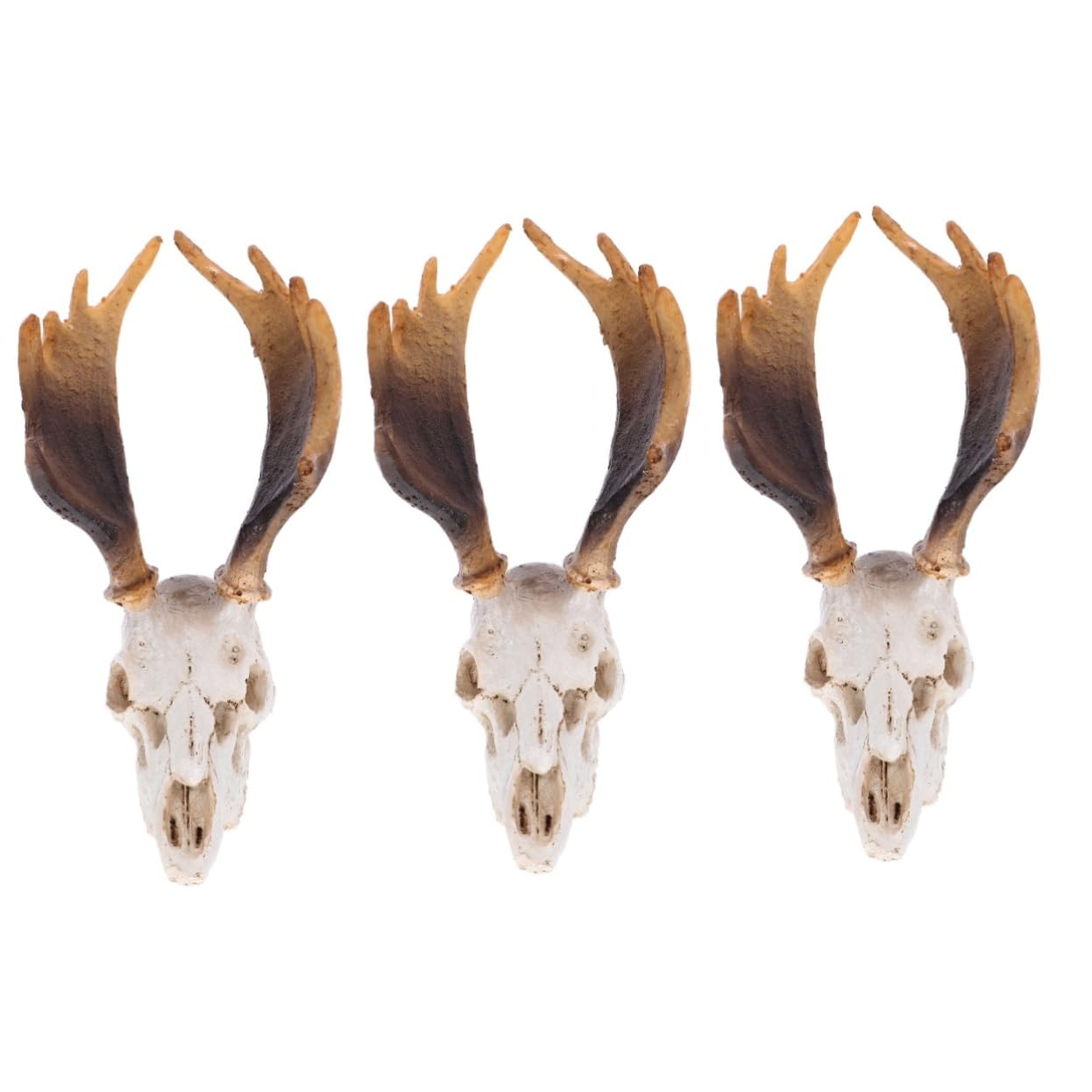 Toddmomy 3stücke Reptile Tank Dekoration Deer Skull Versteck Höhle Für Reptilien Baumaterialien Für Terraristische Pflegeleichtes Harzdesign