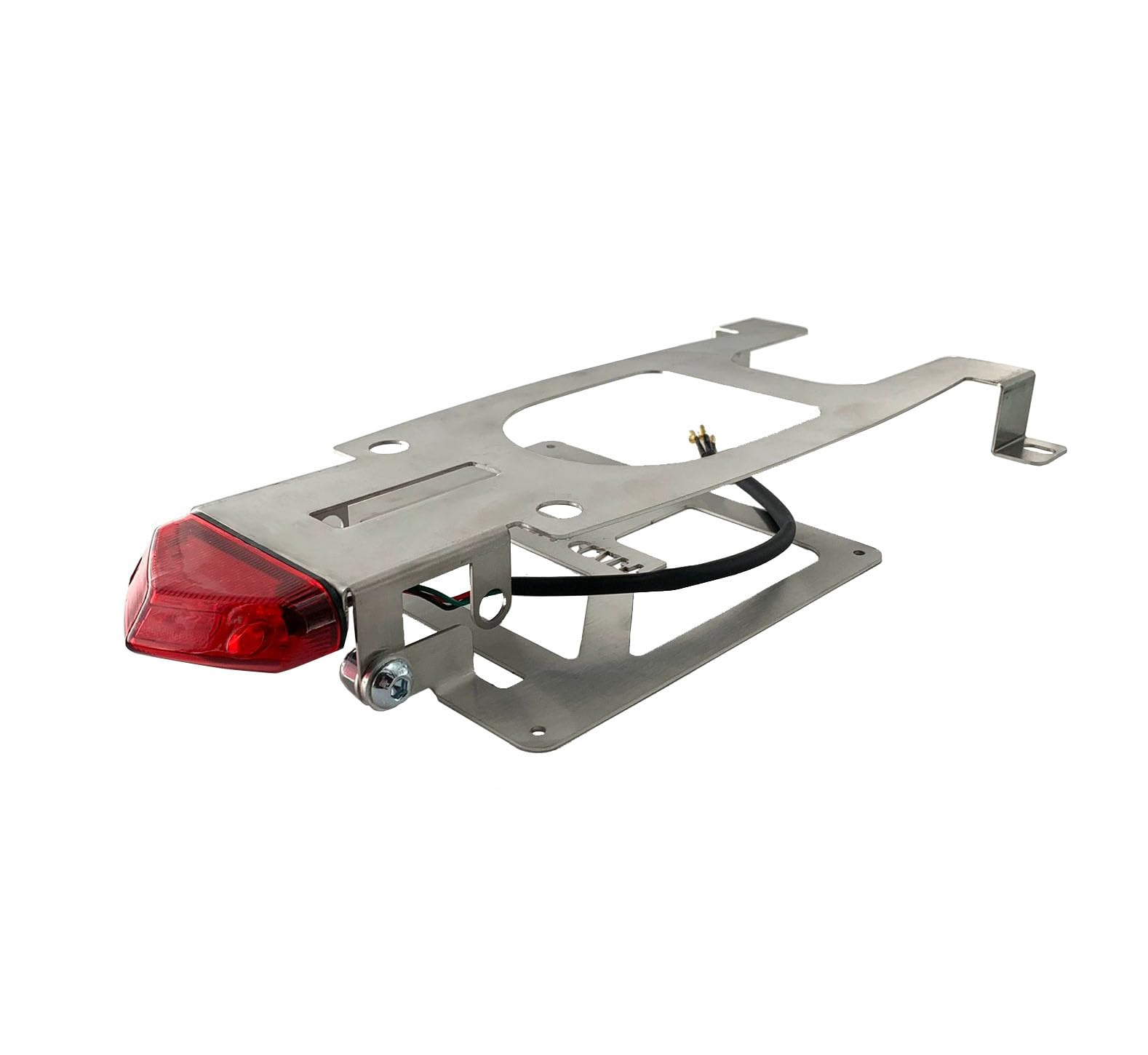 Kennzeichenhalter für KTM EXC 2012-2016 klappbar Motard Enduro (ohne Lackierung roter Strahler)