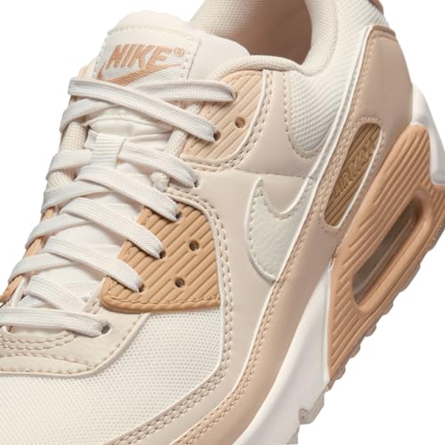 Nike Air Max 90 Womens Lifestyle Shoes (Phantom/Sail/Sanddrift/Orewood Brown), 104