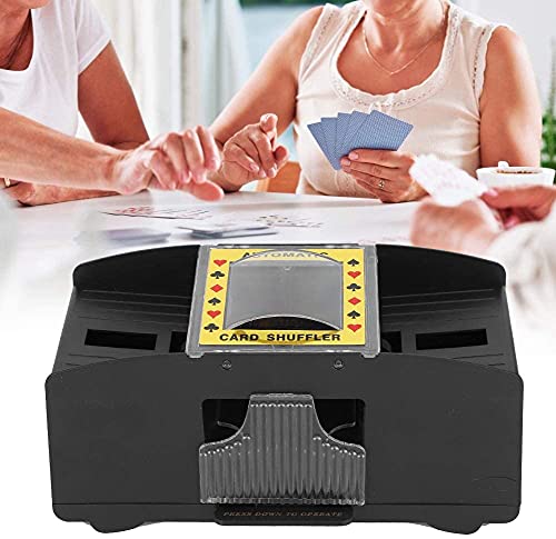 riuty Barajadora automática de Cartas de 2 mazos, barajadora eléctrica para Adultos Mayores...