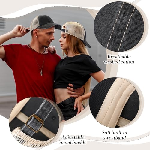 Cozypower 6 Piezas Gorras Trucker Vintage Unisex miniatura 3