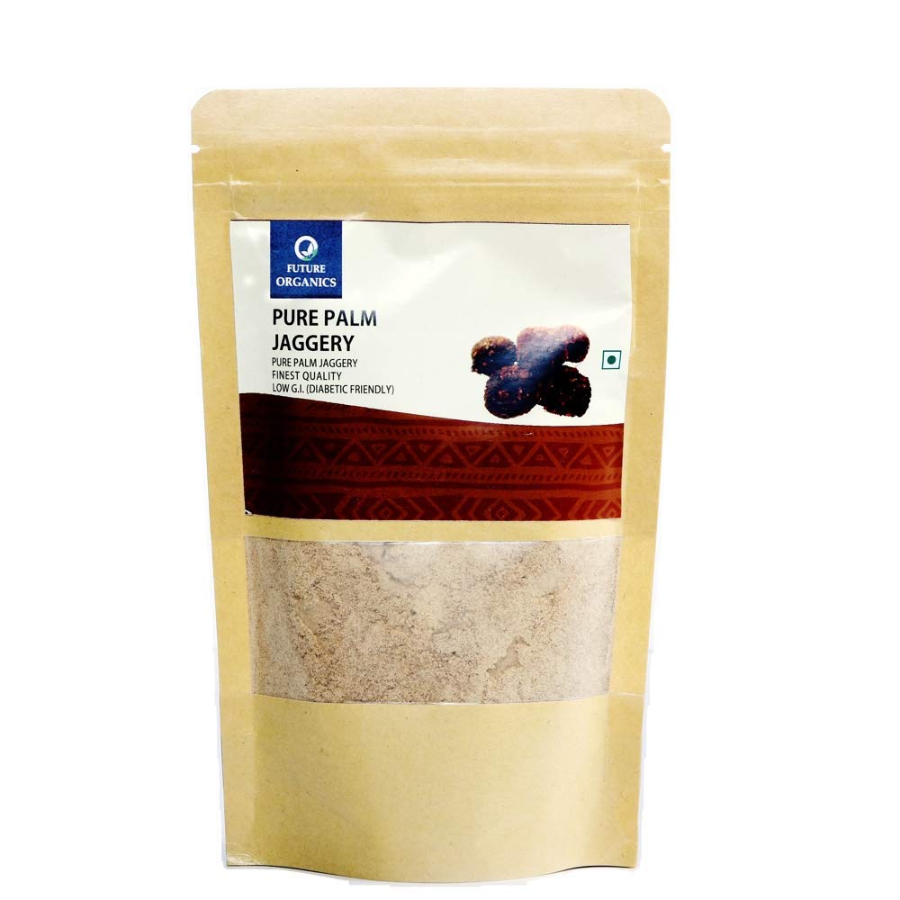 Future Organics Pure Palm Jaggery Powder 250g | Desi Gud, Karupatti, Thati Bellam | Natural Sweetener | Low GI, Chemical-Free Palm Sugar