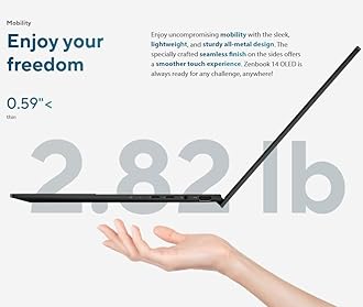ASUS ZenBook 14 OLED Q415 Business Laptop (14" FHD+ Touchscreen, Intel 14-Core Ultra 5 125H (> i7-1360P), 8GB DDR5 RAM, 512GB SSD) AI PC, 15-Hr Long Battery Life, FHD Webcam, Win 11 Home w/AI Copilot
