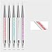 ZEOHBETY Nail Art Brushes, 5Pcs Nail Art Liner Brushes, Dotting Pen Tools, Nail Art Design Brush Set for Long Lines, Thin Details, Fine Drawing, Sizes 5/8/12/15/20mm