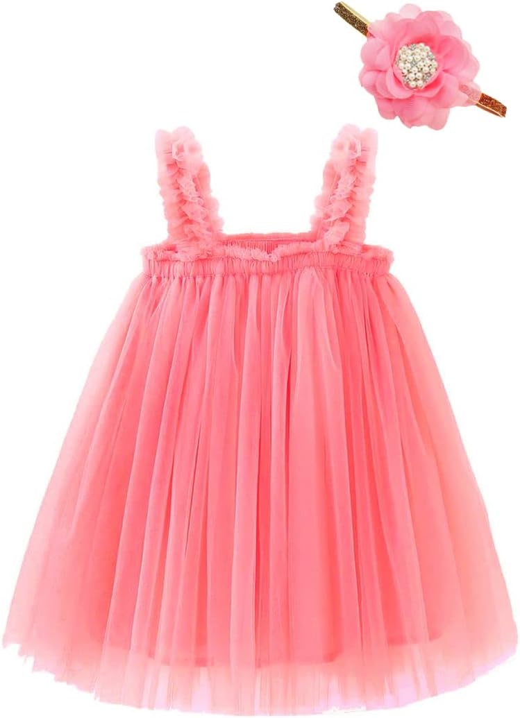 即納/送料無料】大人気新作再入荷刺繍 ベビードレスチュールスカート 子供ワンピースプリンセスドレス 女の子ドレス  セレモニーお誕生日結婚式百日祝いコーデ ハーフバースデー衣装8090100110㎝ | cocobee Bow Dream ベビー ガールズ 幼児 チュチュドレス 幼児 チュールドレス パーティー プリンセスドレス フラワーヘッドバンド