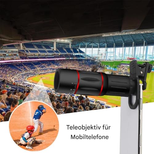Lente de cámara para teléfono móvil con óptica externa portátil y cristales multifucionales 3