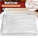 Disposable Massage Bed Cover, 100 Pcs Disposable Use Bed Cover, Massage Table Sheet, Spa Beds Sheets, Salon Waxing Beds Film, Sofa Furniture Protector Plastic Cover Couch Shelter(size:90x175cm)