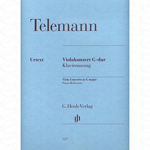 KONZERT G-DUR - arrangiert für Viola - Klavier [Noten/Sheetmusic] Komponist : TELEMANN GEORG PHILIPP