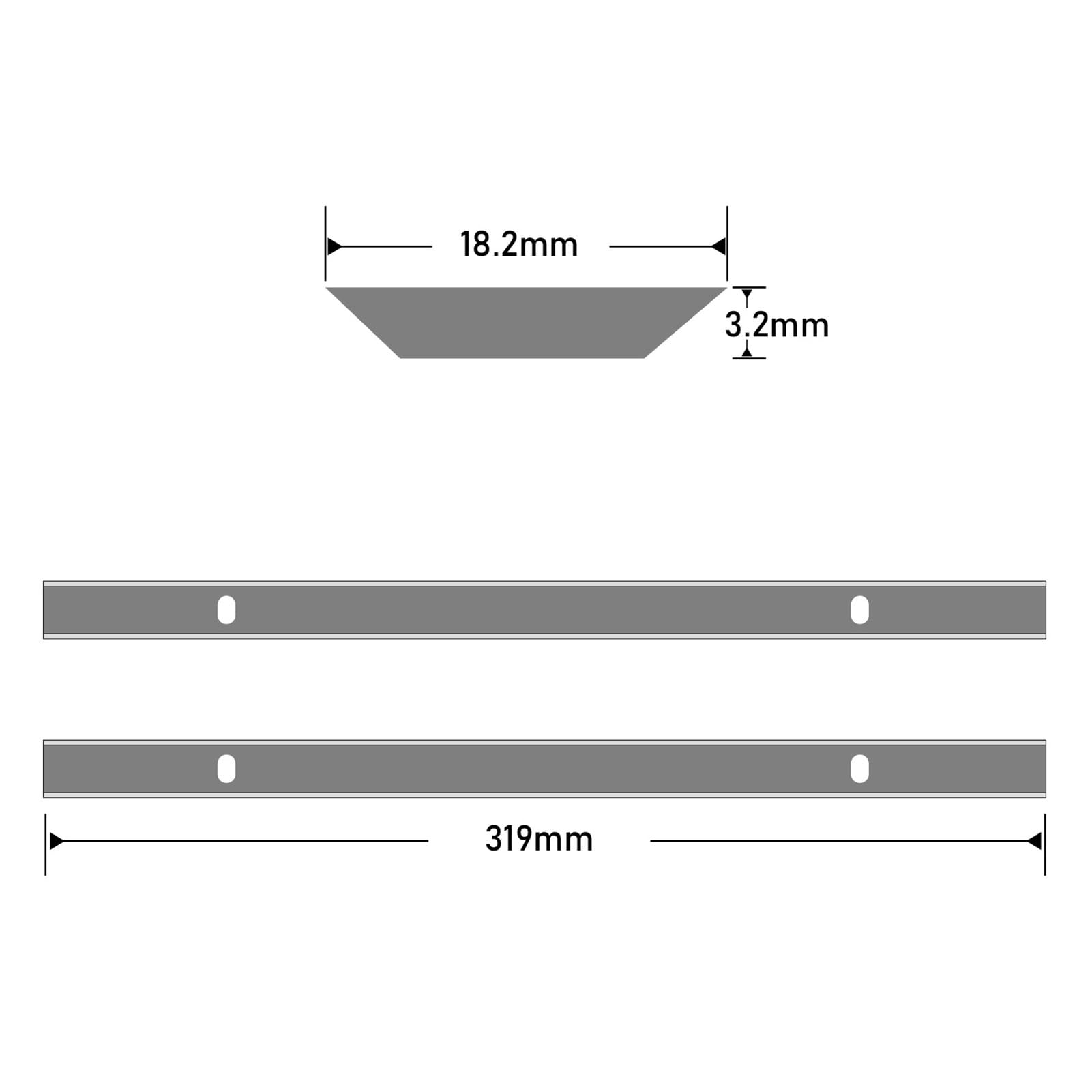 Nóż do strugania HSS 319 mm × 18,2 mm × 3,2 mm nóż do strugania