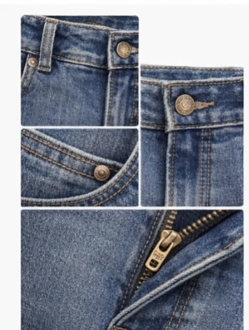 Image of Dusty Blue Bottom Fabric Cotton Denim