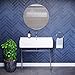 Swiss Madison Well Made Forever SM-CS713, Carre 36" Ceramic Console Sink In Glossy White Basin