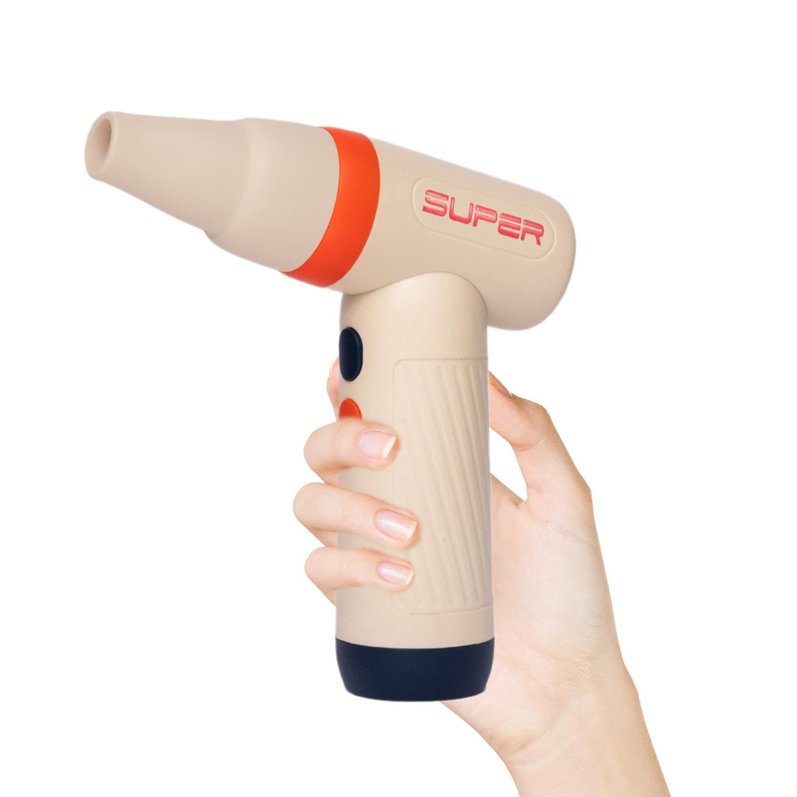 Colcolo Reise-Haartrockner (nur Kaltwindmodus), klein, professionell, 3 einstellbare Windstärken, schnelles Trocknen, für unterwegs, Salon, Zuhause, Geschenk, Orange