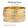 FUNOJOY Bangle Bracelets for Women,14K Gold Plated Boho Indian Multi Stackable Bangles For Women Jewelry Gifts #2