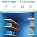6 Pack Shipping Container Shelving Bracket, 3-Tier Adjustable Black Power Coated Steel Brackets, 22