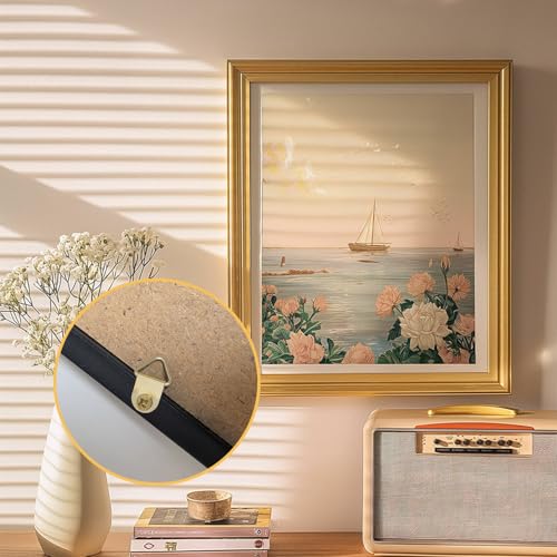 Image of 150 Pack Triangle Picture Frame Hangers Small D Ring Picture Hanging Hooks Hanger Hardware Gold /Silver /Black 50 Each with Screws for Hanging