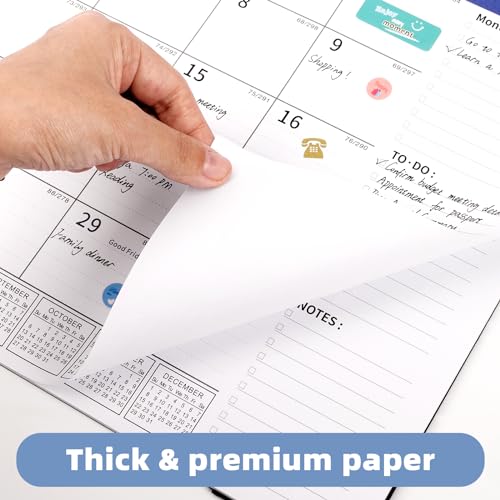 Ospelelf 2025-2026 Large Desk Calendar - 22x17 Inch Monthly Family Planner With Stickers & Protective Cover - View #12