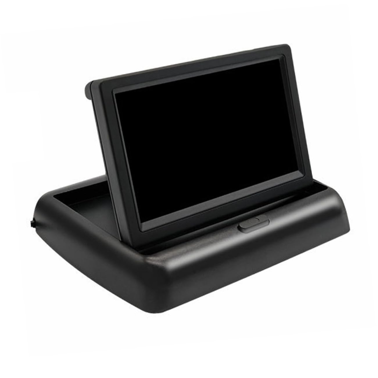 Moniteur de Voiture 4, 3 Pouces 480x272 ABS Noir DC 12-24 V | Moniteur de Voiture, Rapport 350: 1, Vue Arrière en Temps Réel, Installation Facile, pour Rv et Usage DIY