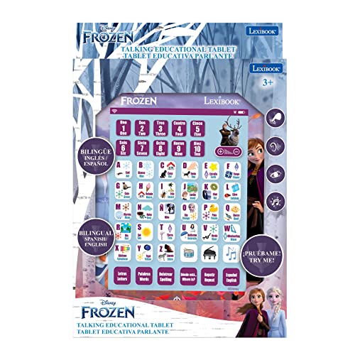 LEXIBOOK, Frozen, Educational Bilingual Learning Tablet, Learn letters numbers words spelling and music, English/Spanish - Image 3