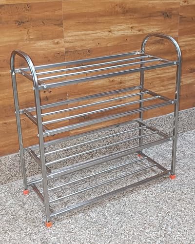 Image of Stainless Steel Shoe Rack Multilayer /Book Shelves /Multipurpose Rack (4L Sturdy 22x9.25)