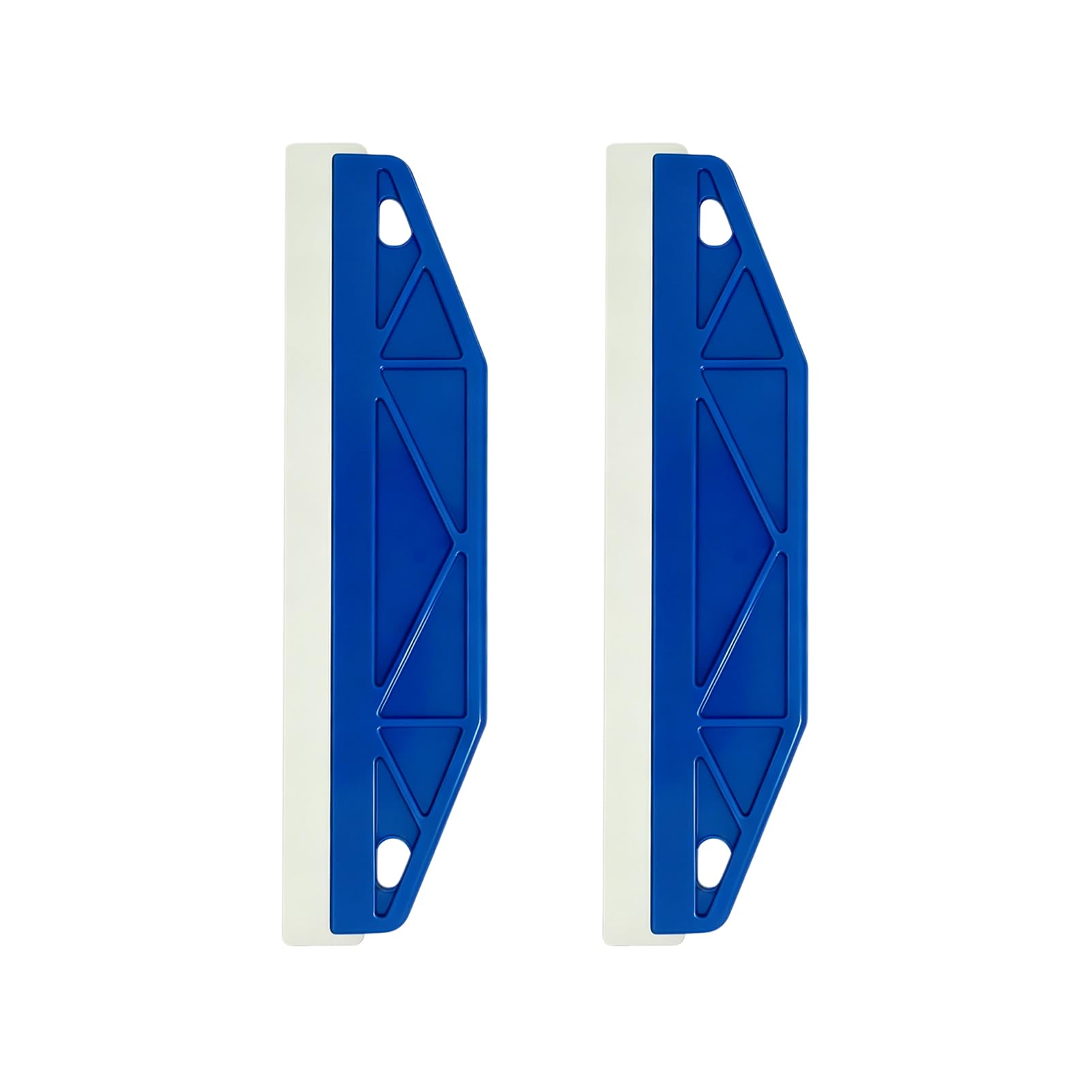 2PCS Paint Trim Guard, 12" Paint Shield for Skirting Board Painting Guard, Stainless Steel Paint Shield Tool with Ergonomic Handle for Cutting in, Wallpaper Smoothing, Paint Edger, Scraper (Blue)