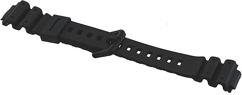 Miniatura 2 de Casio G-shock 71604262 Correa de reloj de goma negra original de fábrica compatible con DW-6100-1V DW-6100-7V DW-6900-1V DW-6900G-1V Negro Moderno