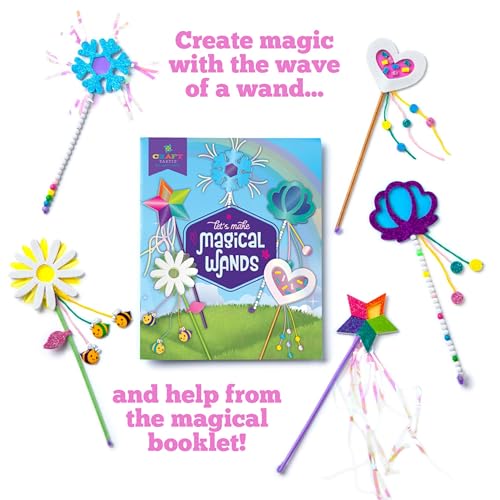 Craft-Tastic Make Your Own Little Magical Wands – Everything Included for 5 Fun DIY Magic Wands Art & Crafts Projects - Ages 4+ - image 3