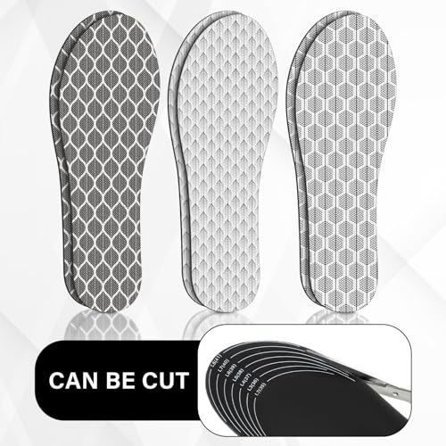 3 Pairs No Show Socks Sockless Shoe Liner No Slipping Stinking Washable Barefoot Shoe Insert for Women Men (Simple Style)3