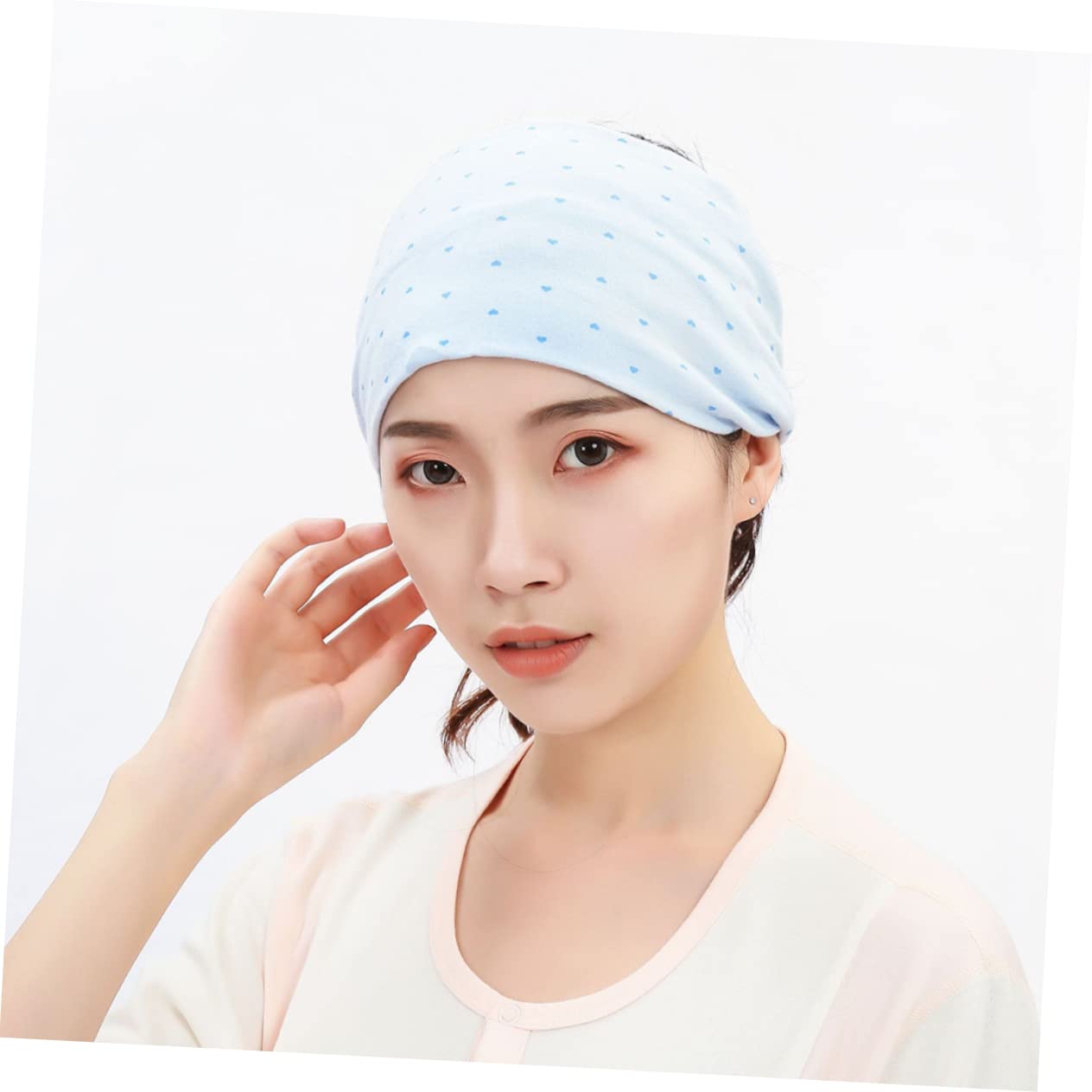 BESTYASH Elastic Cotton Headscarf Set Pack Girl Newborn Soft Warm Headband Random