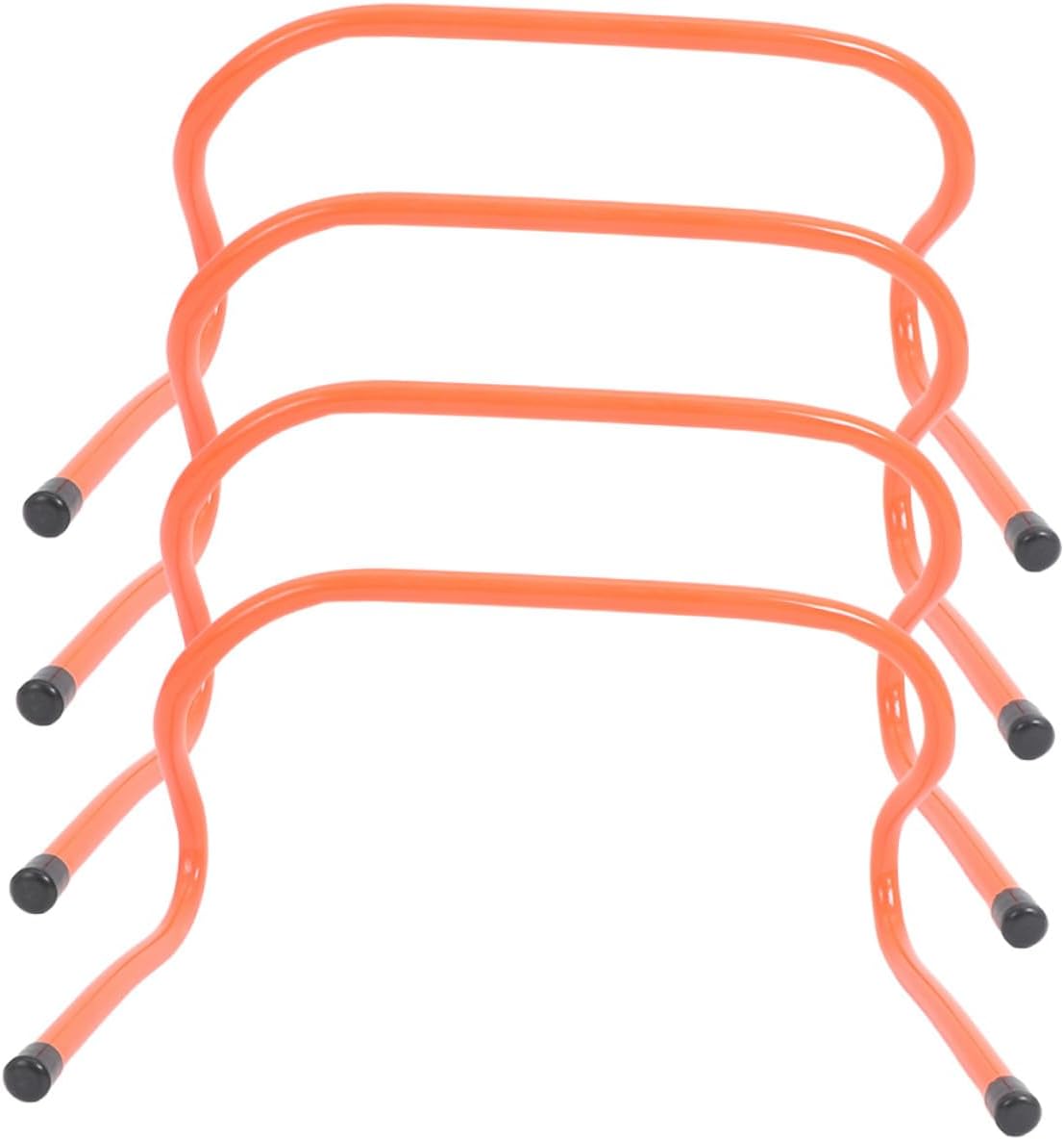 Homoyoyo 4pcs Plastic Training Hurdles for 15cm Track Hurdles Agility Soccer Speed Equipment Youth Football Practice
