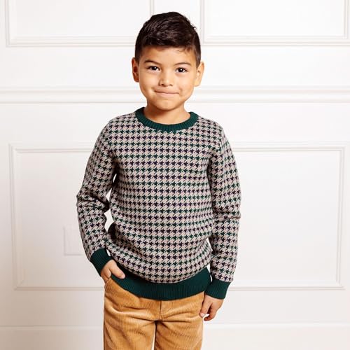 Image of Hope & Henry Boys' Long Sleeve Crew Neck Pullover Sweater